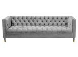 Divano Chesterfield A 3 Posti Grigio Divani In Tessuto Divani Creativi Mobili Nuovi