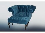 Divano Chesterfield Rivestimento In Tessuto Pelle Divano Imbottito Set Poltrona + Sgabello