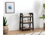 Libreria Nera E Beige Scaffali In Legno In Piedi Mobili Contenitori Di Lusso Per Bambini