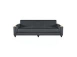 Divano 3 Posti Studio Design Moderno Stile Nero Colore Unicolore