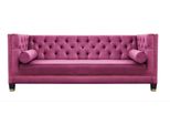 Chesterfield Tre Posti In Tessuto Salotto Design Divani Imbottiti Divano Verde