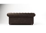 Divano Chesterfield 2 Posti Sedile Imbottito Tessuto Pelle Divani Divani Divano