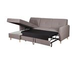Divano Ad Angolo Divano A L Divano Design Rivestimento Moderno Tessile Funzione Letto Tessuto Grigio