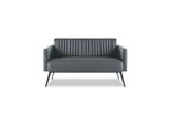 Divano 2 Posti Colore Nero Unicolore Design Moderno Studio Di Stile