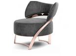 Poltrona Design Divano Relax Tessile Lounge Lusso Tv Club Seduta Imbottita