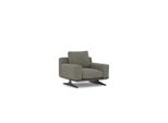 Poltrona Di Lusso Di Design Moderna Poltrona Imbottita Arredamento Grigio Sedile Tessile Nuovo