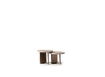 Gruppo Tavolini Tavolino Legno Set Tavolino Beige 2Pz