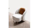 Poltrona Design Bianco Divano Divano A Seduta Lusso Nuovo Relax Lounge Club Tappezzeria Mobili