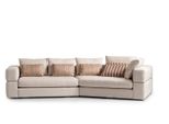 Divano Ad Angolo Divano In Tessuto Divano Imbottito Divano Beige Divani Design Soggiorno Moderno