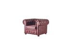 Poltrona Chesterfield Bordeaux Unicoloured Chesterfield Soggiorno Classico