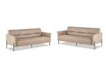 Divani In Pelle 3 Posti Acciaio Inox Beige Divano Moderno Acciaio Inox Pelle Legno