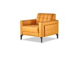 Poltrona Chesterfield Poltrona Moderna In Pelle Morbida Braccioli In Legno Acciaio Inox