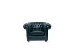 Chesterfield Verde Scuro Poltrona Salotto Salotto Televisione Monoposto