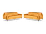 Set Di Divani Giallo Divani A 3 Posti Divani Chesterfield In Pelle Divani Moderni In Pelle Acciaio Inox