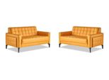 Divani 2 Posti Chesterfield Giallo Divani Moderni In Pelle Set Di Divani In Acciaio Inox