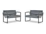 Divani Moderni In Pelle Nero Set Di Divani 2 Posti In Pelle Acciaio Inox Divano Legno