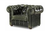 Poltrona Di Design Salotto Di Lusso 1 Posto Relax Club Imbottitura Chesterfield