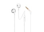 Jbl Tune 205, Cuffie Musicali In-Ear Cablate, Cromo, Bianco