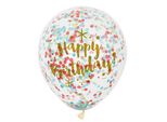 Palloncini A Coriandoli Haza Witbaard Buon Compleanno, 6 Pz.