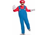 Costume Mario Deluxe Videogioco Super Mario Rosso-Blu - M