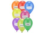 Palloncini Da Festa Per Etichettatura Palloncini Nome 8 Pezzi Colorati 30Cm - Taglia Unica
