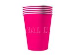 Bicchieri Di Carta Riciclabili 20 Pezzi Rosa 530 Ml - Taglia Unica