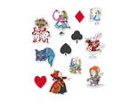 Quadri Decorativi In Cartone Alice Nel Paese Delle Meraviglie 12 Pezzi Colorati - Taglia Unica