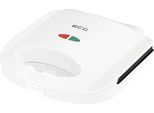 Ecg S 1170 | Sandwich Maker | Preparazione Di 2 Panini Quadrati | Conservazione Dei Cavi | Bianco |