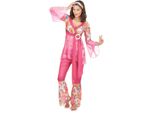 Costume Da Donna Hippie Anni '60 Color Rosa - S