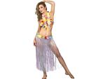 Gonna Hawaii Adulto Costume Mari Del Sud Grigio - Taglia Unica