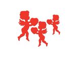 Angelo Dell'amore Cupido Decorazione Da Parete San Valentino Decorazione 6 Pezzi Rosso - Taglia Unica