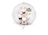 Decorazione Per Feste Con Palloncini Raving Rabbids Bianco-Rosa 40 Cm - Taglia Unica