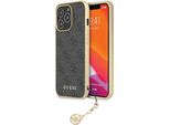 Guess Guhcp14Lgf4Ggr Iphone 14 Pro 6,1Szary/Grey Hardcase 4G Charms Collection