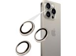 Vetro Della Fotocamera Per Iphone 16 Pro/ 16 Pro Max, Vetro Fisso Invisibile Della Fotocamera, Titanio