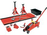 BrÜDer Mannesmann M00350 BrÜDer Mannesmann Set Di Martinetti Di Manovra Per Veicoli, Rosso