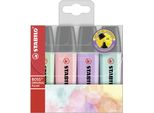Stabilo Boss Original Pastel Evidenziatore 4 Pz Punta Smussata Lillà, Menta, Rosa, Turchese