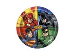 Piatto Justice League In Licenza D'uso Articolo Colorato 23Cm - Taglia Unica