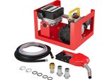 Pompa Wiltec Per Gasolio E Olio Da Riscaldamento 230V/550W 20-60L/Min Autoadescante Con Pistola Automatica, Pompa Per Carburante, Pompa Di Aspirazione