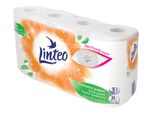 Carta Igienica Linteo, 3 Veli, Cellulosa, 15 M, 130 Pezzi, Bianco, 8 Pz