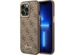 Guess Guhcp14Xhg4Shw Iphone 14 Pro Max6,7 BrąZowy/Brown Custodia Rigida 4G Vintage Gold Logo
