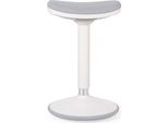 Sgabello Wiltec Sit & Stand Grigio, Sgabello Girevole Regolabile In Altezza Fino A 82 Cm, Sgabello Imbottito Fino A 135 Kg, Sgabello Girevole Moderno Per Ufficio E Home Office