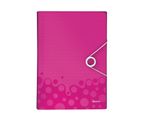 Leitz 4589-00-23 Cartella Progetto Wow, A4, Pp, 6 Cartelle, Rosa Metallizzato(T)