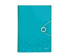 Cartella Progetto Leitz Wow, A4, Pp, 6 Cartelle, Blu Ghiaccio
