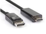 Hamlet XVCDP-HDM18 Cavo Video Adattatore 1,8 M Displayport Hdmi Tipo A (Standard) Nero