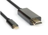 Hamlet XVAUC-HDM4K20 Cavo Video Adattatore 2 M Usb Tipo-C Hdmi Tipo A (Standard) Nero