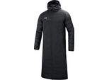 Jako Unisex Bench Coat Team, Colore:Nero, Taglia:S
