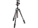 Manfrotto MKBFRTC4GT-BH Treppiede Videocamera Portatile 3 Gambe Nero, Argento