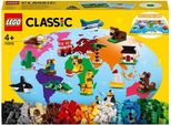 Lego 11015 Classic Once Around The World Bricks, Giocattolo Per Bambini Dai 4 Anni In Su Con Mattoncini Da Costruzione E Animali Costruibili