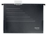Leitz 1922-00-95 1922 Sacchetto Appendibile Alpha® Recycle - Con Alamari Laterali, Cartone (Rc), Nero