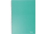 Esselte Colour'breeze A5 Quaderno A Spirale, A Righe, 80 Fogli, Verde